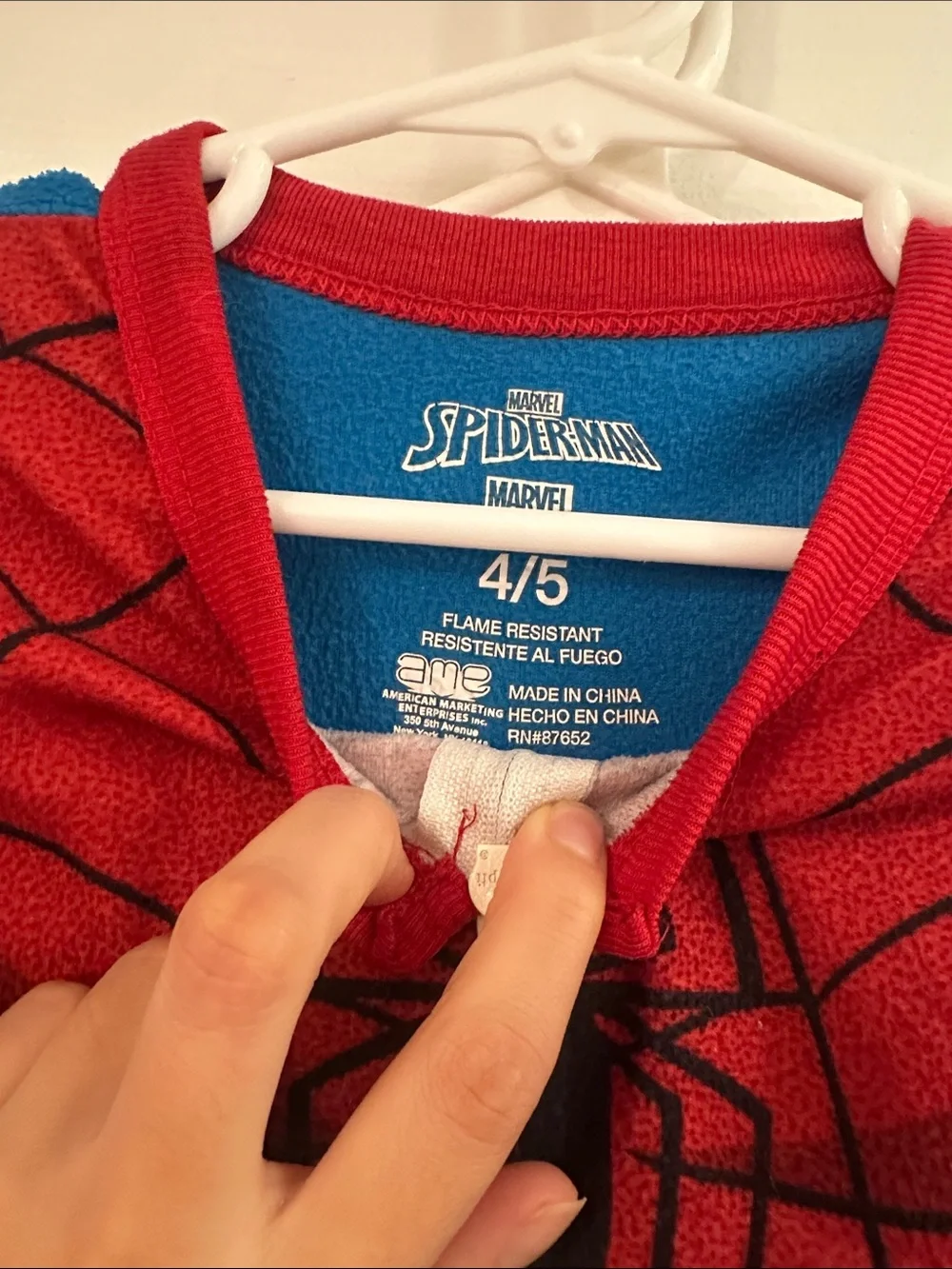 Kids Spider-Man One-Piece Pjs